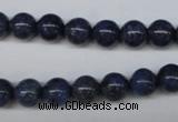 CDU102 15.5 inches 8mm round blue dumortierite beads wholesale