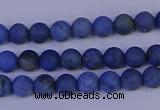 CDU300 15.5 inches 4mm round matte blue dumortierite beads