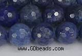 CDU325 15.5 inches 10mm faceted round blue dumortierite beads