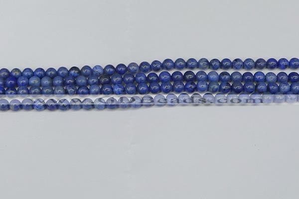 CDU340 15.5 inches 4mm round blue dumortierite beads wholesale