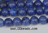 CDU341 15.5 inches 6mm round blue dumortierite beads wholesale