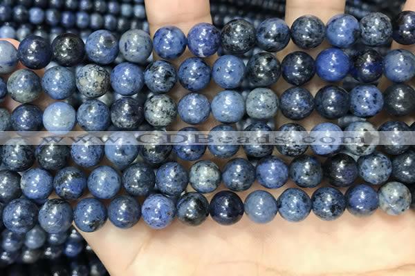 CDU352 15.5 inches 8mm round blue dumortierite beads wholesale