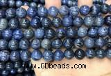 CDU353 15.5 inches 10mm round blue dumortierite beads wholesale