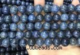 CDU354 15.5 inches 12mm round blue dumortierite beads wholesale