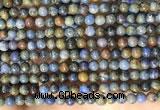 CDU360 15.5 inches 4mm round sunset dumortierite beads wholesale