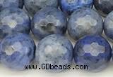 CDU386 15 inches 8mm faceted round dumortierite beads