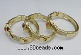 CEB137 22mm width gold plated alloy with enamel bangles wholesale