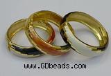 CEB151 19mm width gold plated alloy with enamel bangles wholesale