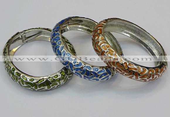 CEB154 15mm width gold plated alloy with enamel bangles wholesale