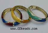 CEB160 17mm width gold plated alloy with enamel bangles wholesale