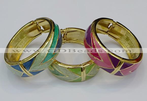 CEB168 20mm width gold plated alloy with enamel bangles wholesale