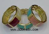 CEB173 22mm width gold plated alloy with enamel bangles wholesale