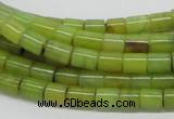 CEJ01 15.5 inches 6*8mm column lemon jade beads wholesale