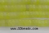 CEJ219 15.5 inches 2*4mm heishi lemon jade beads wholesale