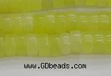 CEJ220 15.5 inches 3*6mm heishi lemon jade beads wholesale