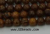 CEJ300 15.5 inches 4mm round elephant skin jasper beads wholesale