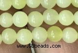 CEJ350 15.5 inches 4mm round lemon jade beads wholesale