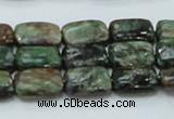 CEM18 15.5 inches 10*14mm rectangle emerald gemstone beads wholesale