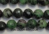 CEP108 15.5 inches 12mm faceted round epidote gemstone beads