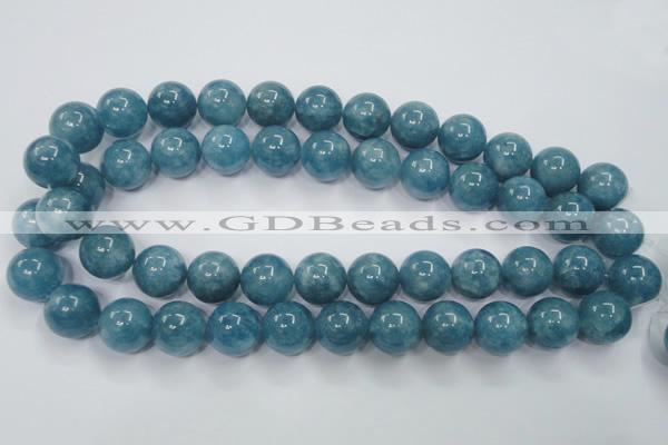 CEQ07 15.5 inches 16mm round blue sponge quartz beads wholesale