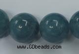 CEQ09 15.5 inches 20mm round blue sponge quartz beads wholesale