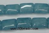 CEQ172 15.5 inches 12*16mm rectangle blue sponge quartz beads