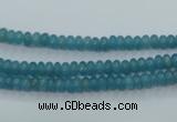 CEQ21 15.5 inches 2*4mm rondelle blue sponge quartz beads