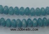 CEQ23 15.5 inches 5*8mm rondelle blue sponge quartz beads