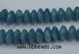 CEQ24 15.5 inches 6*10mm rondelle blue sponge quartz beads