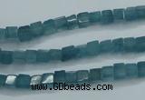 CEQ250 15.5 inches 4*4mm cube blue sponge quartz beads