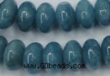 CEQ28 15.5 inches 10*16mm rondelle blue sponge quartz beads