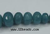 CEQ40 6*10mm - 15*20mm faceted rondelle blue sponge quartz beads