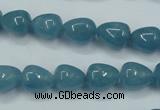 CEQ44 15.5 inches 9*11mm teardrop blue sponge quartz beads