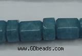 CEQ85 15.5 inches 9*14mm - 13*16mm blue sponge quartz beads