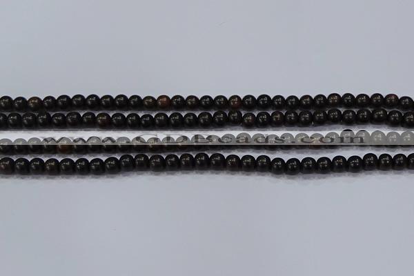 CEY51 15.5 inches 6mm round ebony wood beads wholesale