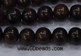 CEY52 15.5 inches 8mm round ebony wood beads wholesale