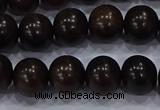 CEY53 15.5 inches 10mm round ebony wood beads wholesale