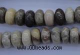 CFA204 15.5 inches 6*14mm rondelle chrysanthemum agate beads