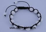 CFB505 10mm round candy jade beads adjustable bracelet wholesale