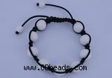 CFB515 12mm round candy jade beads adjustable bracelet wholesale