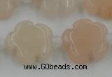 CFG1020 15.5 inches 16mm carved flower pink aventurine beads