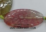 CFG1181 15.5 inches 25*40mm – 35*50mm carved freeform agate beads