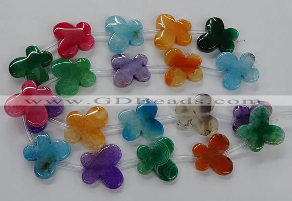 CFG1227 15.5 inches 30*32mm - 30*35mm butterfly agate beads