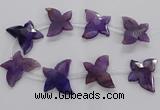 CFG1248 15.5 inches 30*45mm - 35*45mm carved butterfly agate beads