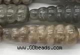 CFG1530 15.5 inches 10*35mm carved teardrop moonstone beads