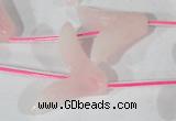 CFG501 15.5 inches 20*26mm carved flower rose quartz beads