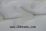 CFG502 15.5 inches 20*26mm carved flower white jade beads