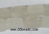 CFG545 15.5 inches 15*20mm carved brick white jade beads