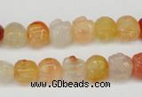 CFG57 15.5 inches 8*10mm carved pig-shaped agate gemstone beads