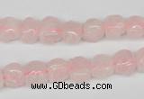 CFG58 15.5 inches 8*10mm carved pig-shaped rose quartz beads